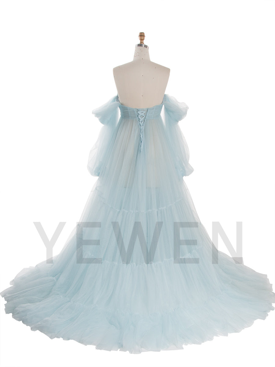 Tulle Maternity Gown Baby Shower Photoshoot Dress Maternity Dress for Photo Shoot YW260250