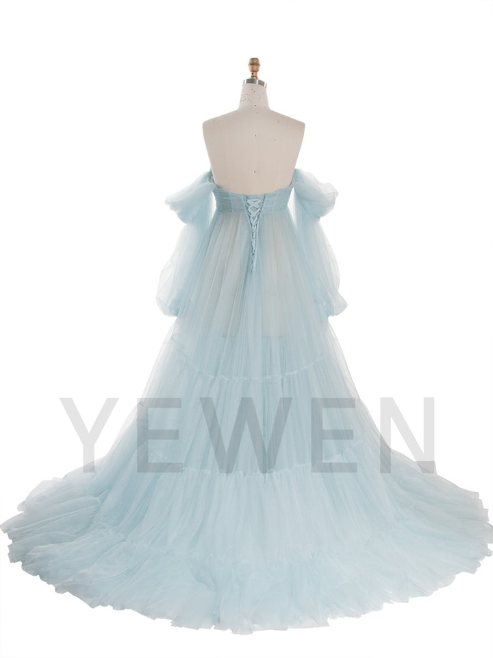 Tulle Maternity Gown Baby Shower Photoshoot Dress Maternity Dress for Photo Shoot YW260250