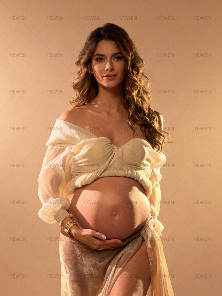 2 Piece Set Maternity Dress for Women Corset Top with Maxi Skirt YW250092