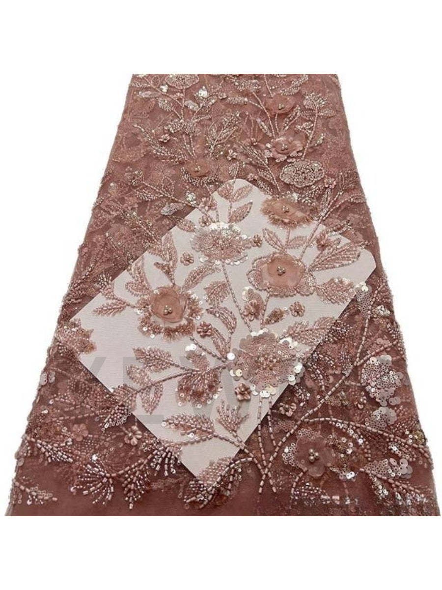 Chiffon Cape Sleeve Floral Sequin Maternity Baby Shower Dress YD260928
