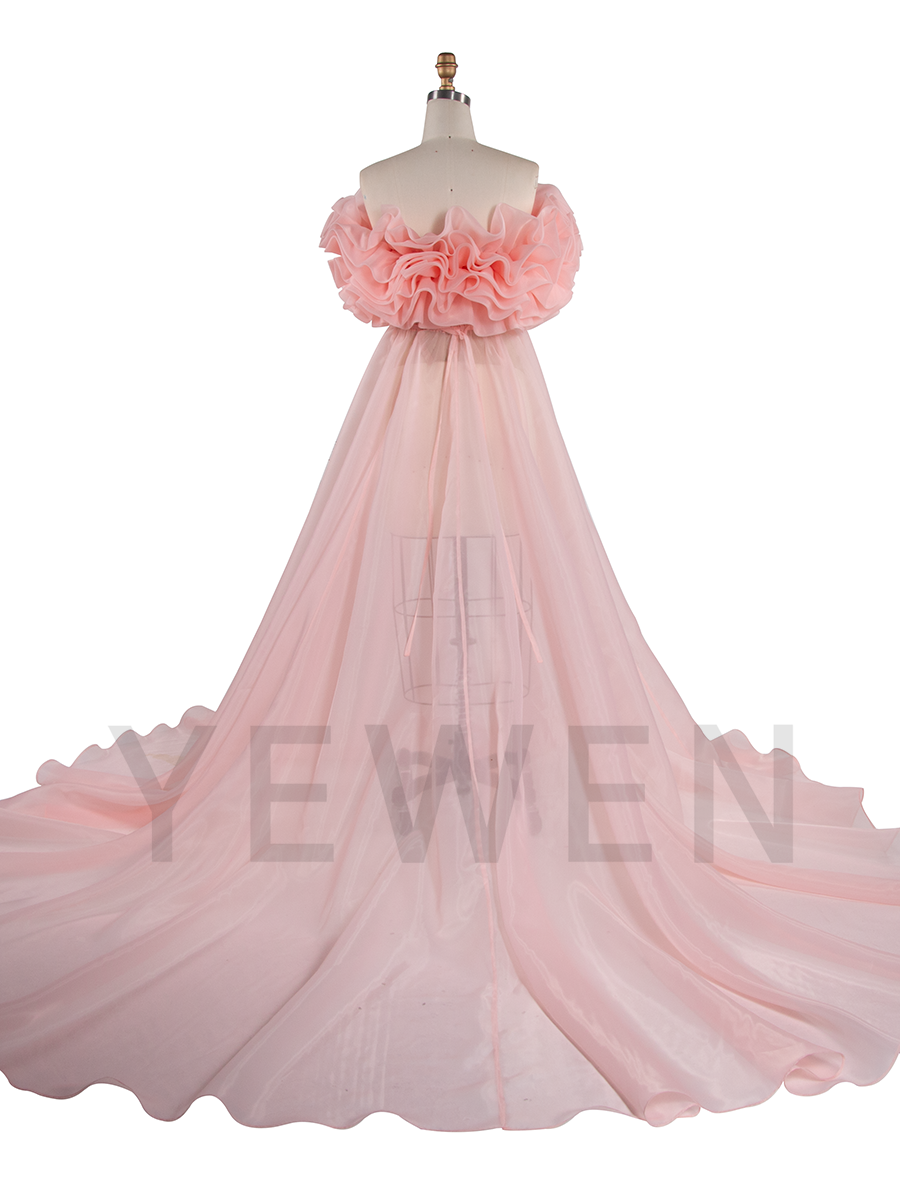 Elegant Organza Maternity Dress Photoshoot Pregnant Photoshoot Outfit YW260227