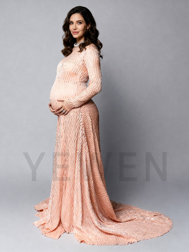 Photoshoot Photography Dress for Pregant Women Baby Shower Gown