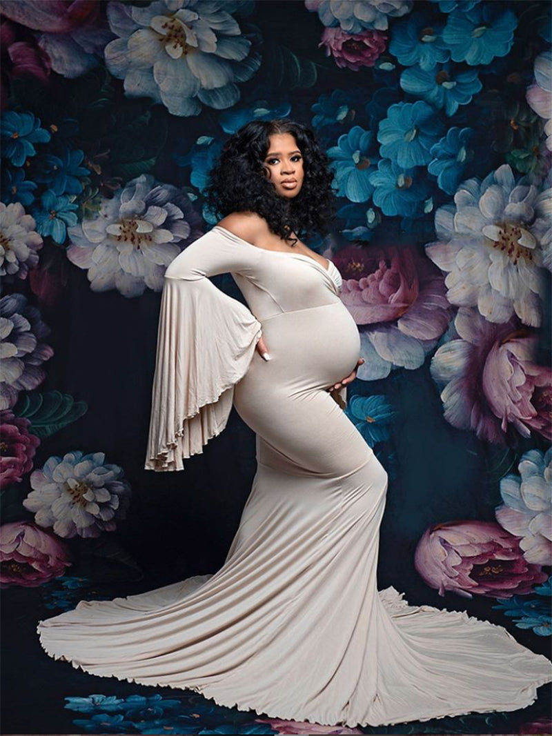 maternity gown for photoshoot 12-14 / Custom Color