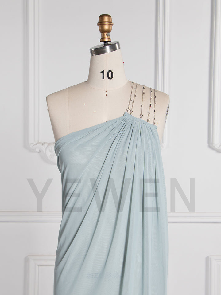 Stretchy Mesh Maternity Dresses for Photoshoot with Chains Straps YW250060