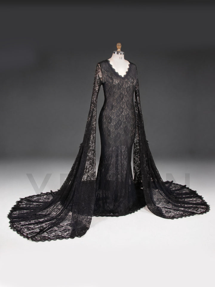 Lace Maternity Dress for Photoshoot Elegant Pregnancy Dress Spring Summer Maternity Gown