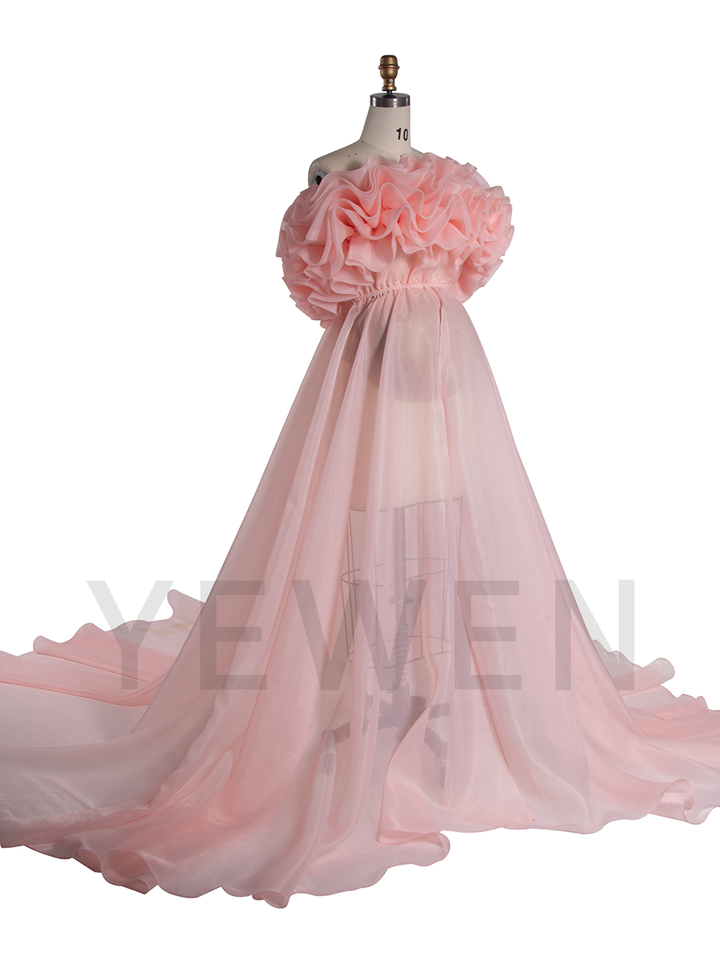 Elegant Organza Maternity Dress Photoshoot Pregnant Photoshoot Outfit YW260227