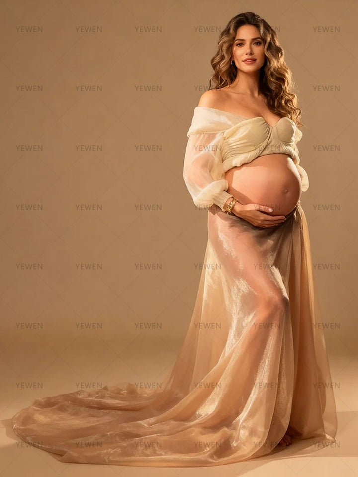 2 Piece Set Maternity Dress for Women Corset Top with Maxi Skirt YW250092