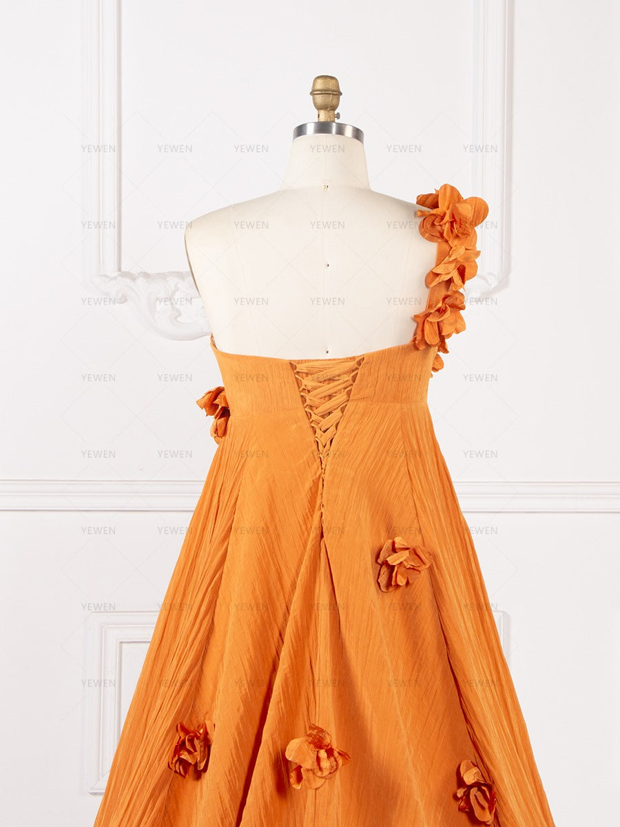 Maternity Dress for Photo Shoot 3D Floral Appliques Pregnancy Dress for Baby Shower YW260253