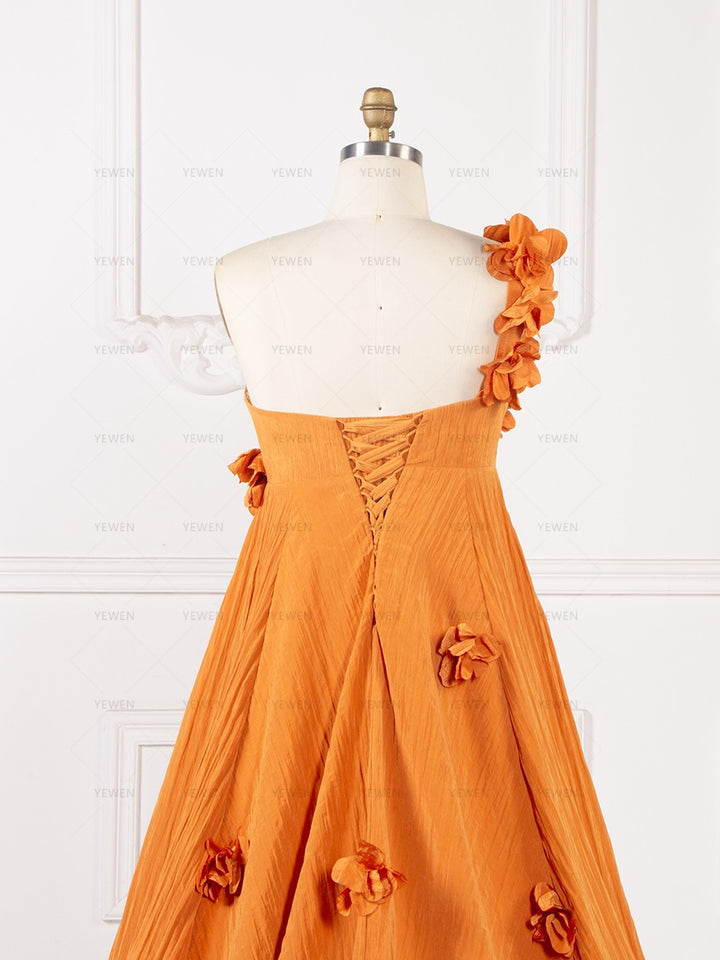 Maternity Dress for Photo Shoot 3D Floral Appliques Pregnancy Dress for Baby Shower YW260253