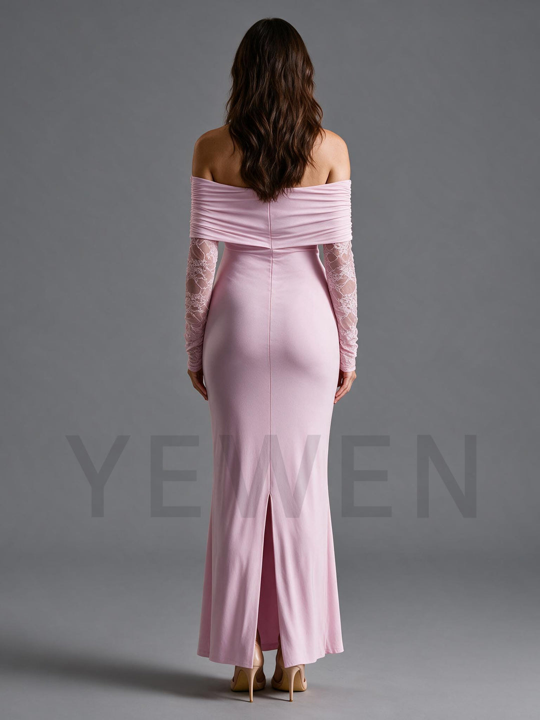 Jersey Lace Maternity Dress for Baby Shower