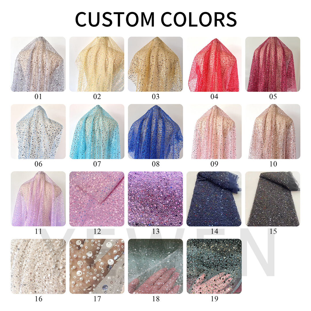 Sequin Deep V-Neck Maternity Gown for Baby Shower YD261012