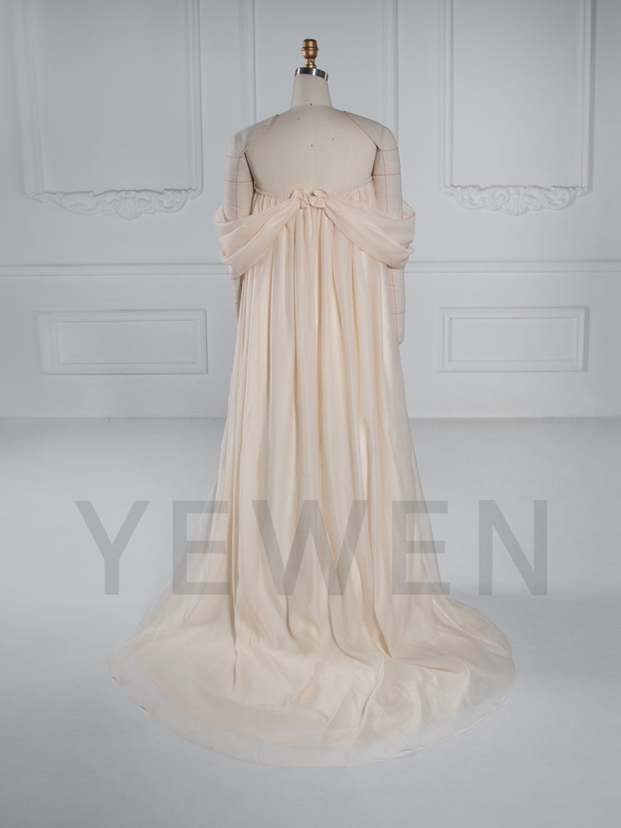 Off Shoulder Organza Photoshoot Dress Beach Maxi Dress YW251027