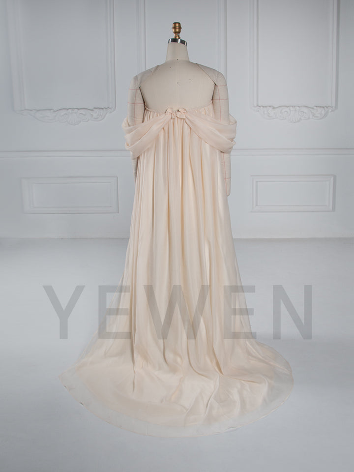 Off Shoulder Organza Photoshoot Dress Beach Maxi Dress YW251027