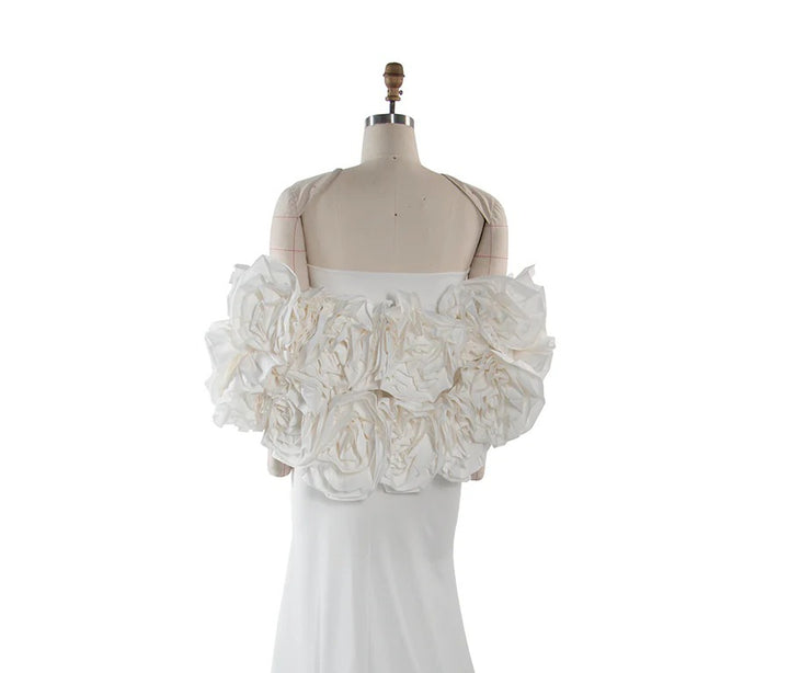 Flower Bridal Cape Wedding Cover Up for Women Personalized Shawl Maternity Photoshoot Accessories YW251040-1