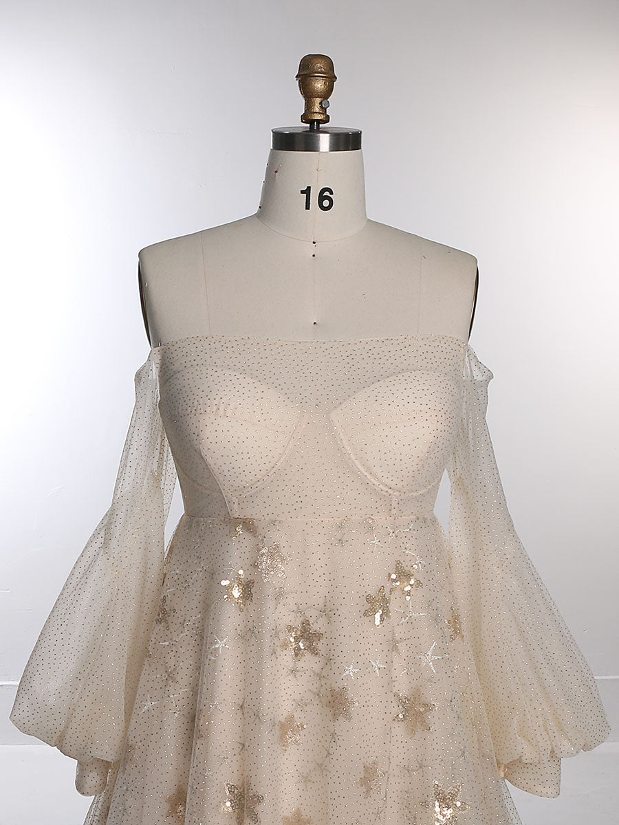 Sparkle Star Tulle Starry Photography Gown Fashion Glitter Mesh Evenin yewendress Sparkle Star Tulle Starry Photography Gown Fashion Glitter Mesh Evenin yewendress