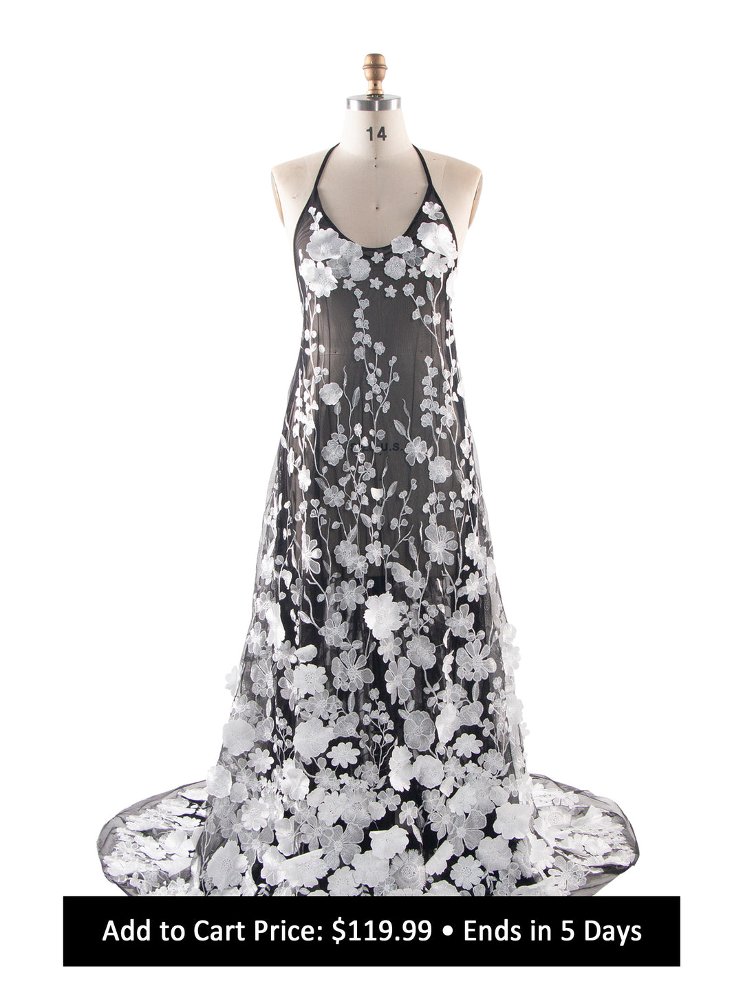 White Floral Lace Maternity Dress For Photoshoot Pregnancy Photo Session Dress YW260282