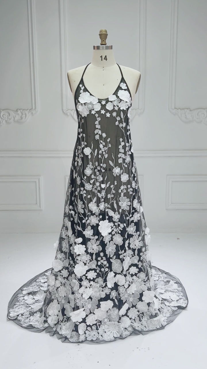 White Floral Lace Maternity Dress For Photoshoot Pregnancy Photo Session Dress YW260282