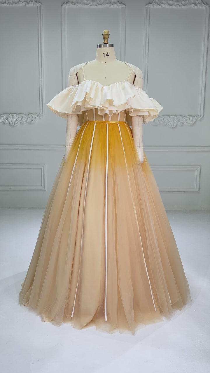 Custom Made Colored Wedding Dress Elegant Banquet Romantic Gown for Women YW251023