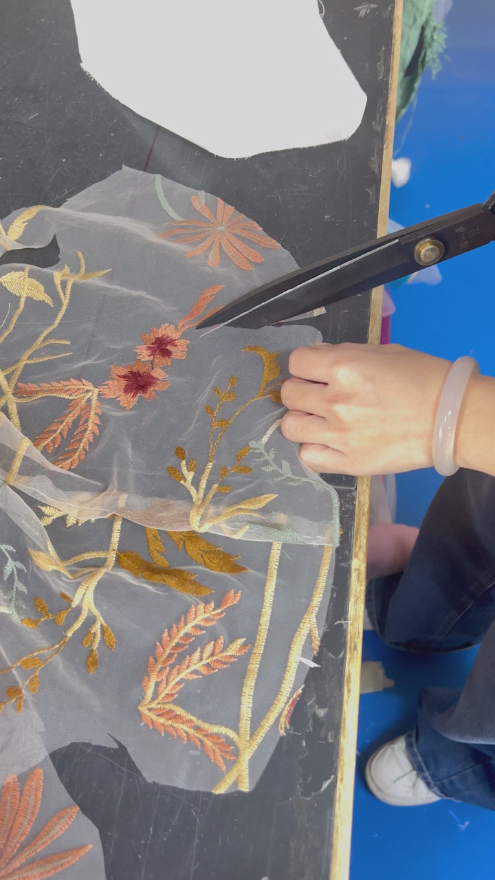 Romantic Floral Gown Boho Photoshoot Outfit YW251029