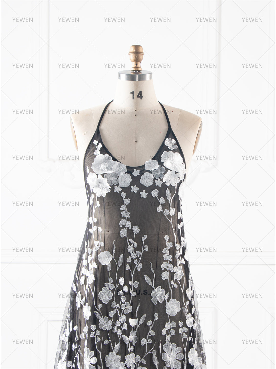 White Floral Lace Maternity Dress ForPhotoshoot Pregnancy Photo Session Dress YW260282