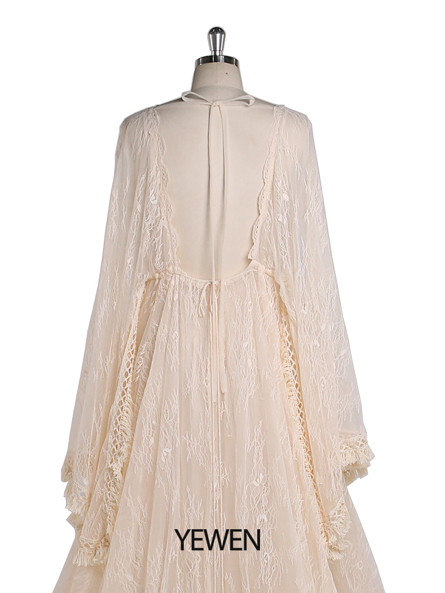 Boho Lace Maternity Dress for Photography Adjustable Waist Maternity Gowns for Shower Dresses Free Send Slip Dress 4 / Picture Color Boho Lace Maternity Dress for Photography Adjustable Waist Maternity Gowns for Shower Dresses Free Send Slip Dress 4 / Picture Color