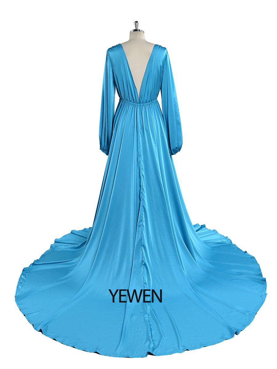 Full Sleeves Maternity Dress for Photoshoot Boho Maternity Gown Baby 14 / Custom Color Full Sleeves Maternity Dress for Photoshoot Boho Maternity Gown Baby 14 / Custom Color