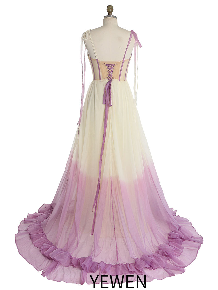 light purple contrast color dress Light Parpal Color Dress