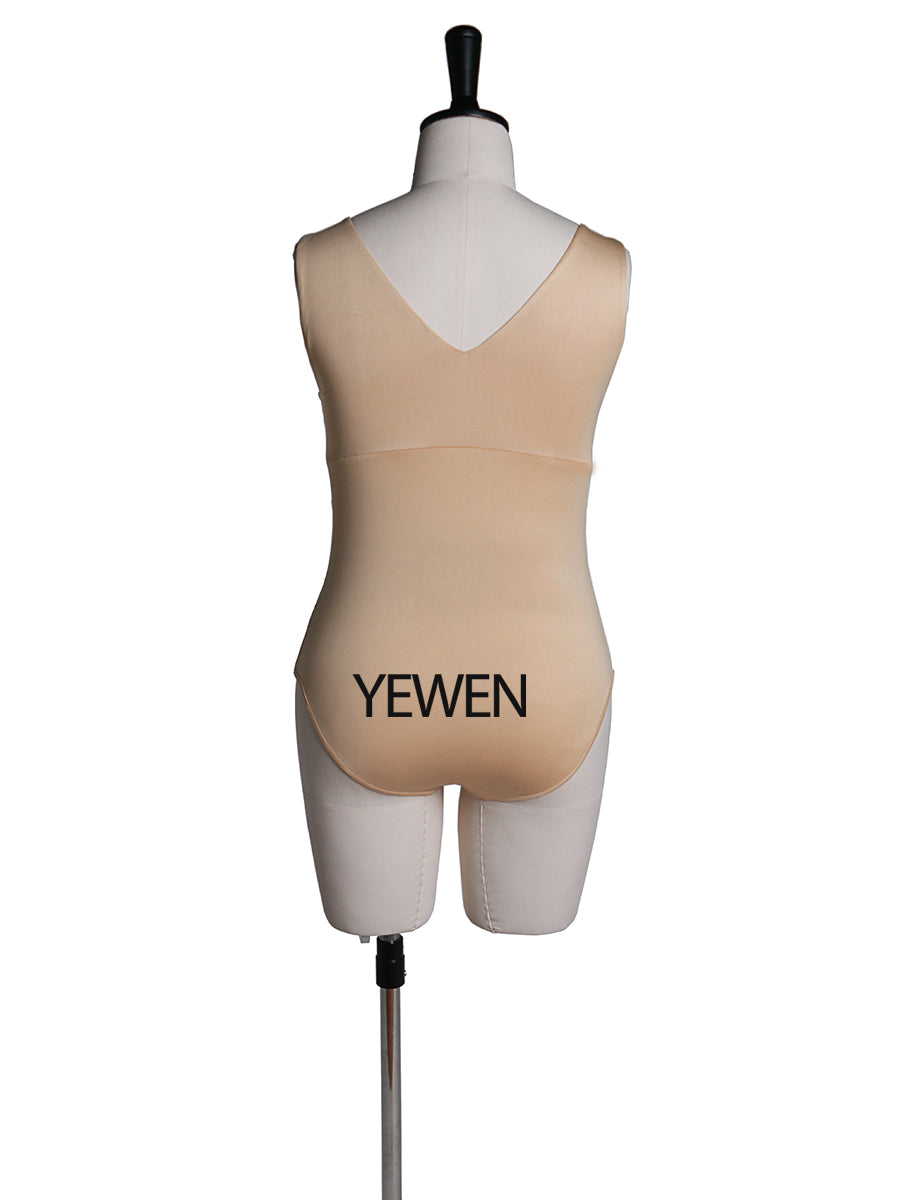 Custom Colors Double V Neck Strech Fabric Maternity Dress Bodysuit YW2116