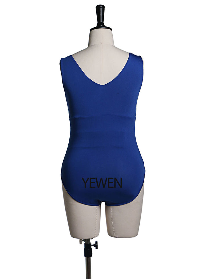 Custom Colors Double V Neck Strech Fabric Maternity Dress Bodysuit YW2116