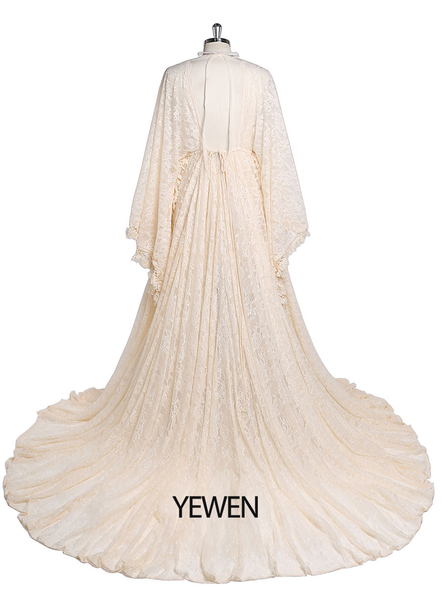 Boho Lace Maternity Dress for Photography Adjustable Waist Maternity Gowns for Baby Shower 26W / Picture Color Boho Lace Maternity Dress for Photography Adjustable Waist Maternity Gowns for Baby Shower 26W / Picture Color