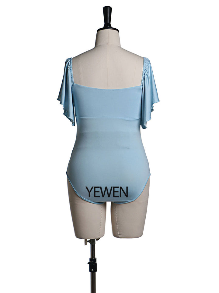 Stretchy Fabric Maternity Dress Bodysuit Off Shoulder Ruffles Short Sleeves Maternity Phography Custom Colors YW2121