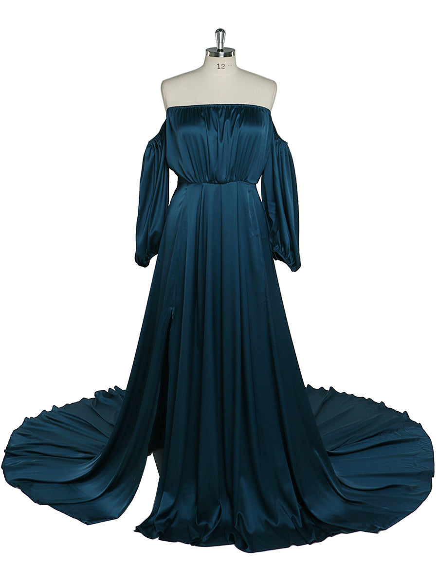 Satin Pregnancy Shooting Dress