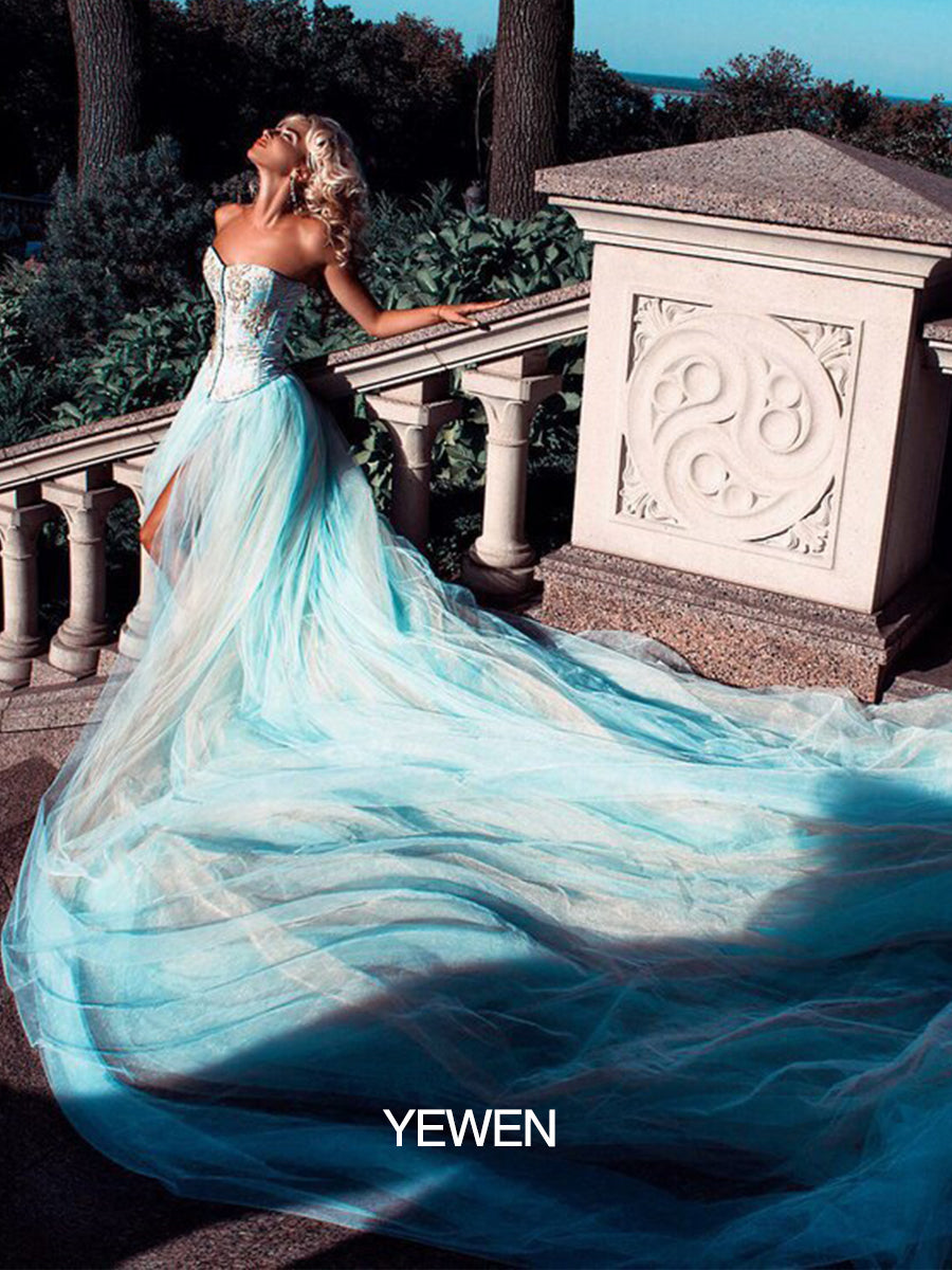 Elegant Maternity Dress Strapless Backless Slit Tulle Wedding Evening Maxi Dress 12 / Custom Color Elegant Maternity Dress Strapless Backless Slit Tulle Wedding Evening Maxi Dress 12 / Custom Color