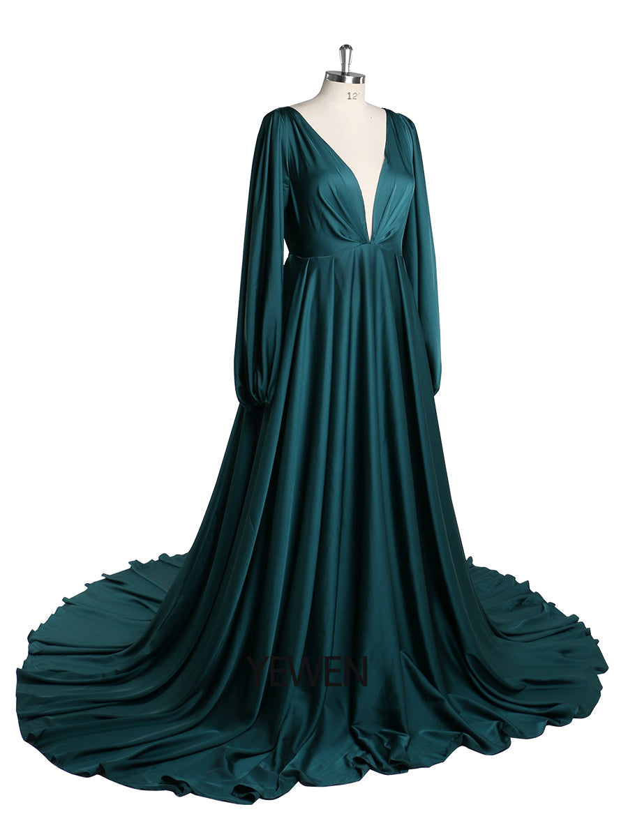 Full Sleeves Maternity Dress for Photoshoot Boho Maternity Gown Baby 14 / Custom Color Full Sleeves Maternity Dress for Photoshoot Boho Maternity Gown Baby 14 / Custom Color