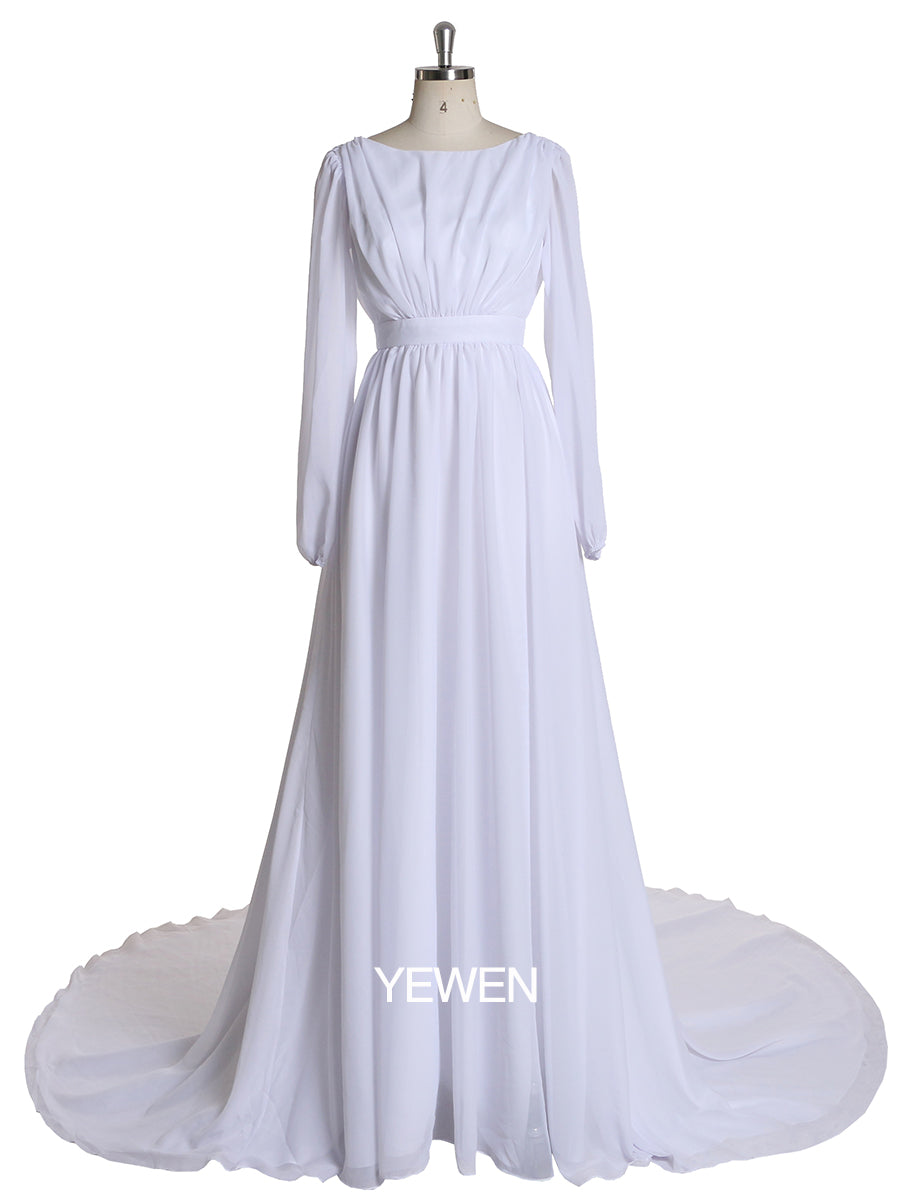 Elegant Long Sleeve Party Dress Backless Cocktail Evening Dress 18w / White Elegant Long Sleeve Party Dress Backless Cocktail Evening Dress 18w / White