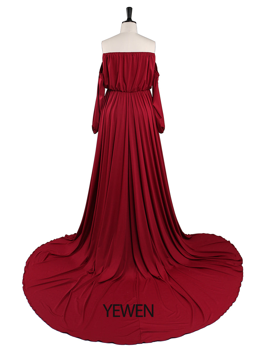 Strapless Maternity Evening Dress Long Pregnant Women Fancy Pregnancy 2 / X44 Strapless Maternity Evening Dress Long Pregnant Women Fancy Pregnancy 2 / X44
