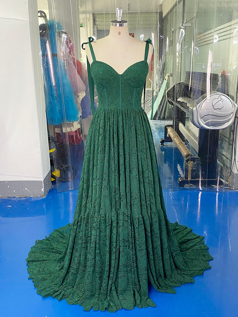 Red Lace Corset Dress Long Bridal Dress Green Colors of Wedding Dresses YW231077 Red Lace Corset Dress Long Bridal Dress Green Colors of Wedding Dresses YW231077