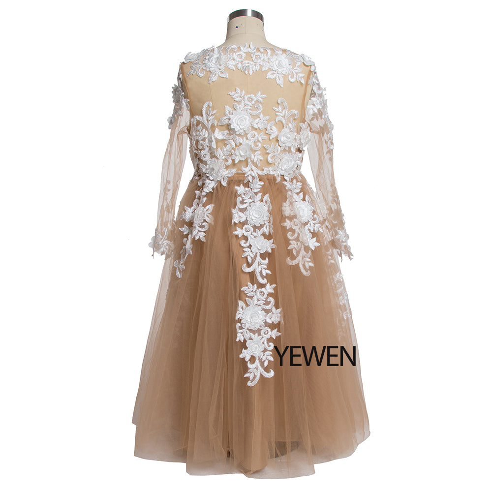 Flower Girl Dresses First Communion Dresses for Girls Lace Floor Leng Child-11 / Champagne Flower Girl Dresses First Communion Dresses for Girls Lace Floor Leng Child-11 / Champagne