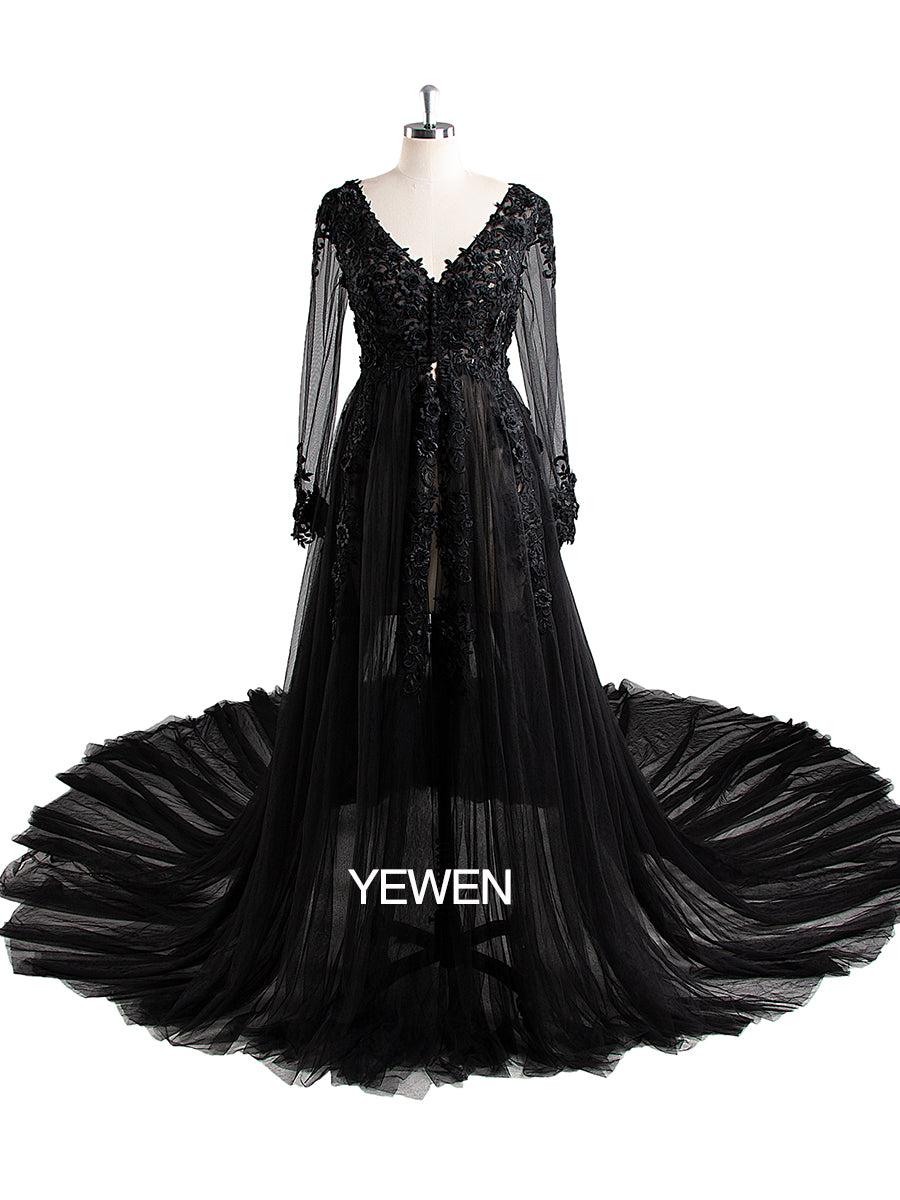 long sleeve black lace maternity dress Pinkblush Black Lace Mock Neck Long Sleeve Maternity Maxi Dress Small