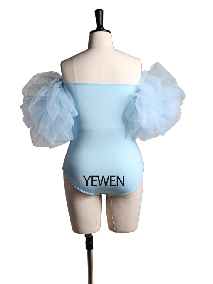 Off shoulder Stretchy Fabric Maternity Bodysuit Photography Props YW2128