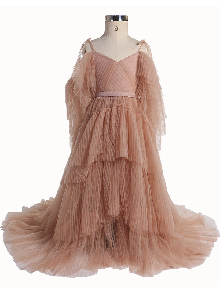 dresses for communion party 3/4 Sleeves Lace and Tulle First Communion Dress Celestial 3313 Pre-order 9-10 years / Like the picture (Ivory)