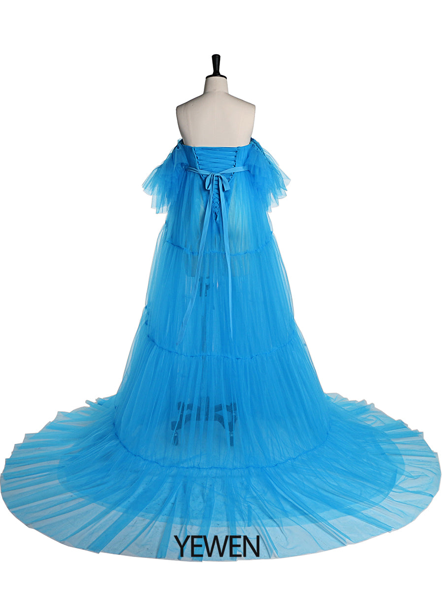 short tulle maternity dress Maternity Short Dress with Cutout Tulle