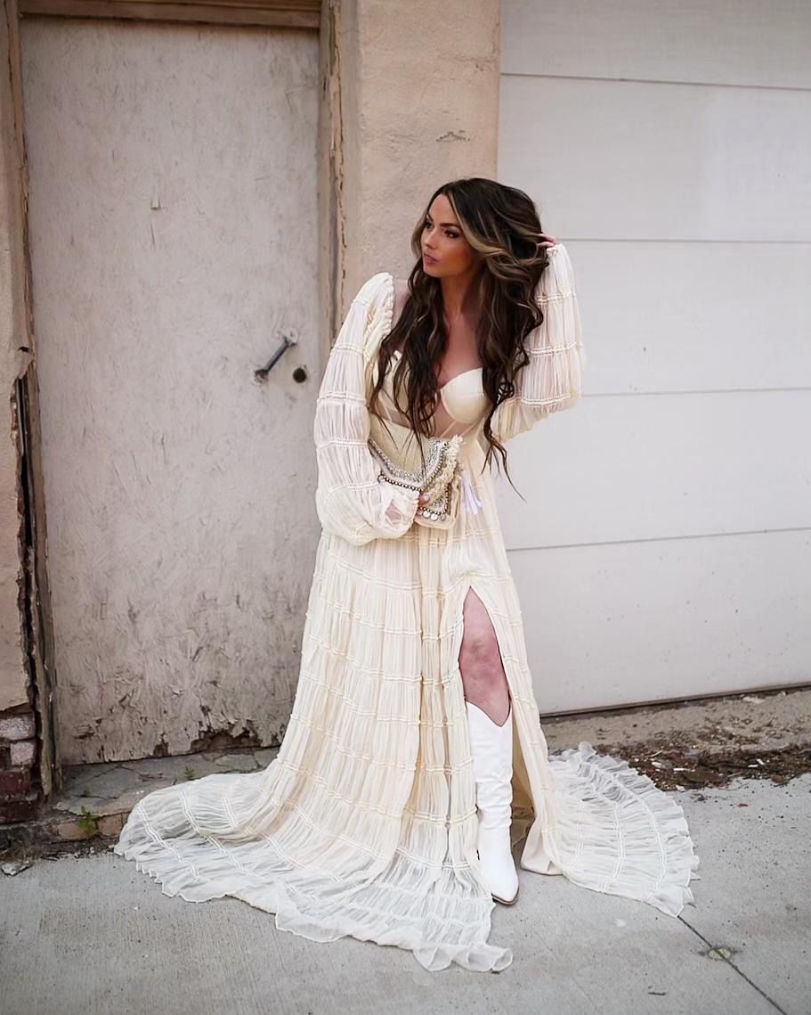 Bohemian Beach Party Wedding Dress Popular Bohemian Long Wedding