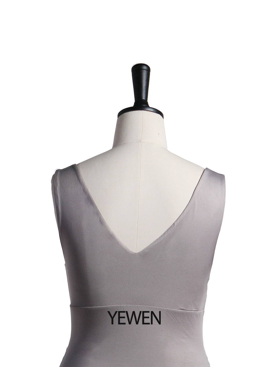 Custom Colors Double V Neck Strech Fabric Maternity Dress Bodysuit YW2116