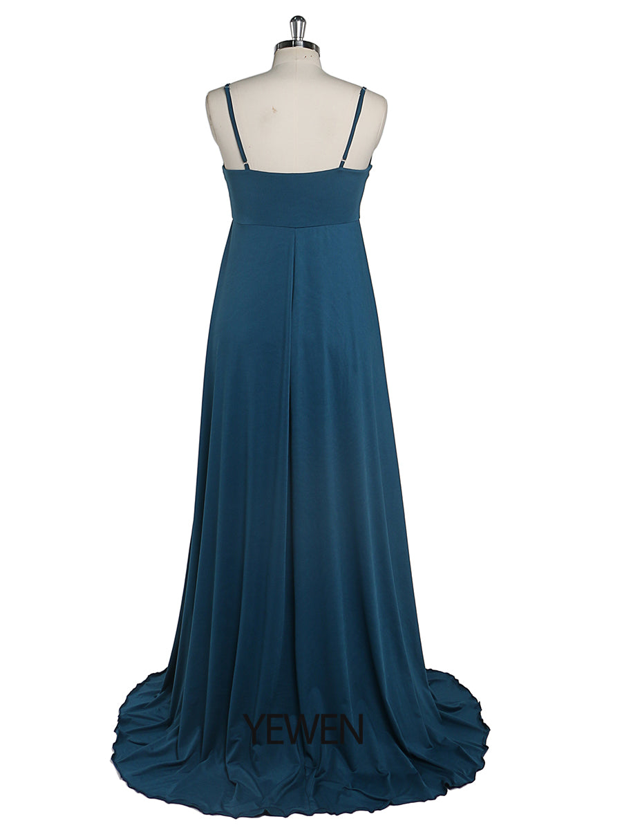 Elegant Women Sling Dress Elastic Fabric Simple Evening Dresses Long 12 / Custom Color Elegant Women Sling Dress Elastic Fabric Simple Evening Dresses Long 12 / Custom Color