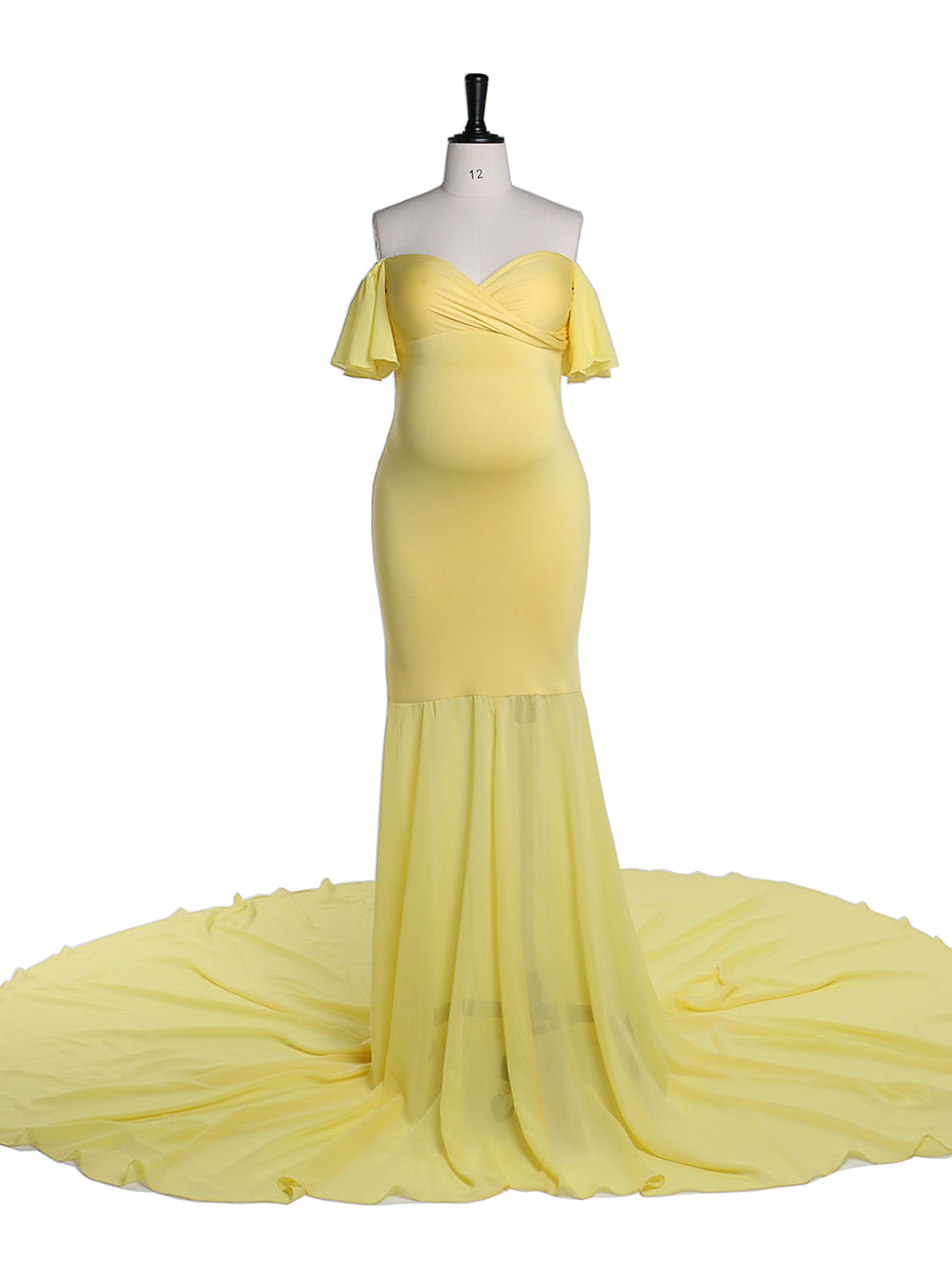 White maternity gown for photoshoot 26W / Black White maternity gown for photoshoot 26W / Black