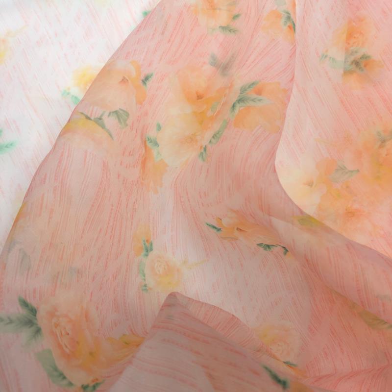 Custom color of romantic floral maternity photoshoot dress styled for editorial pregnancy photography