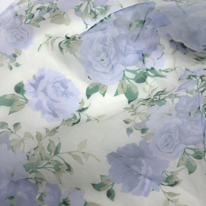 Custom color of flowing floral maternity photoshoot dress