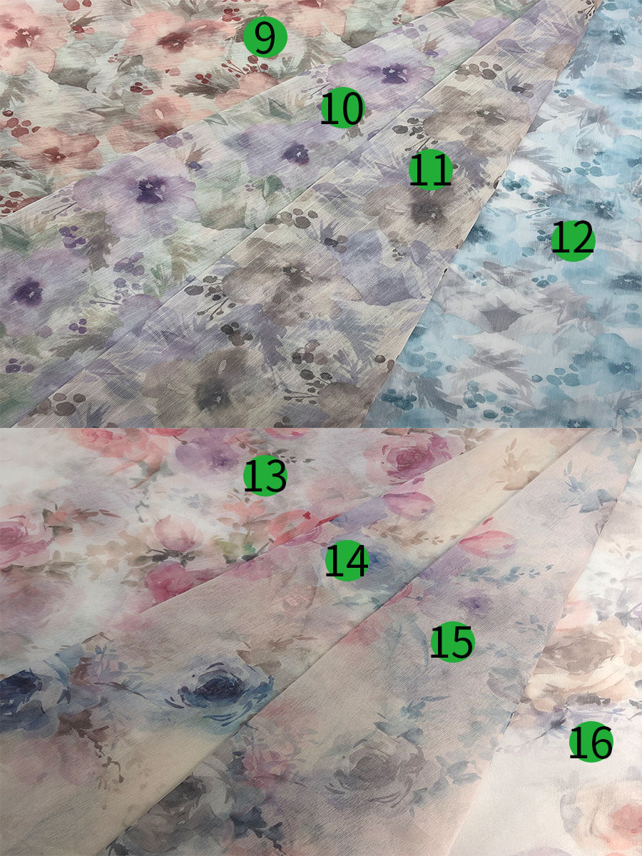 Custom colors for floral photoshoot dress chiffon print 2 piece set maxi dress designed for women photography and styled photo shoot sessions