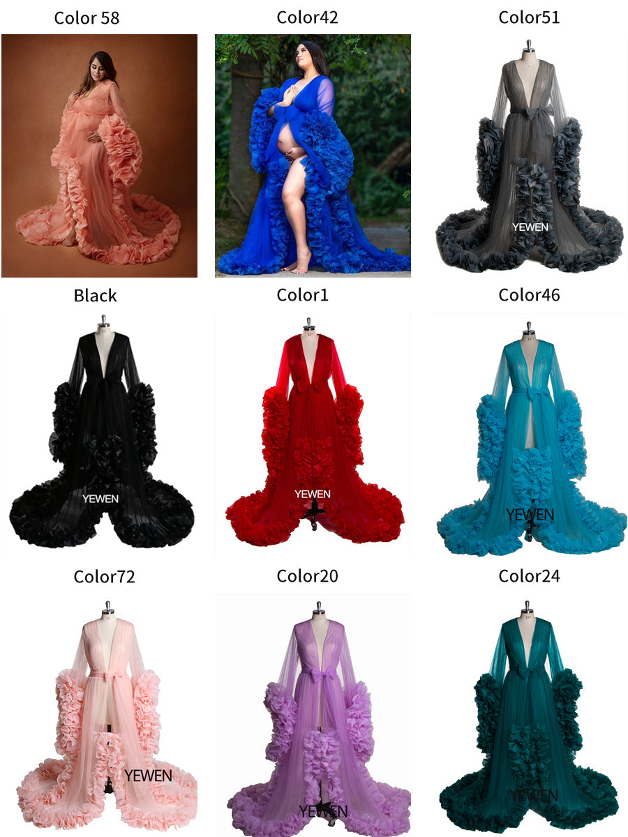 Flowing sexy photoshoot dress captured in motion showing elegant ruffled design